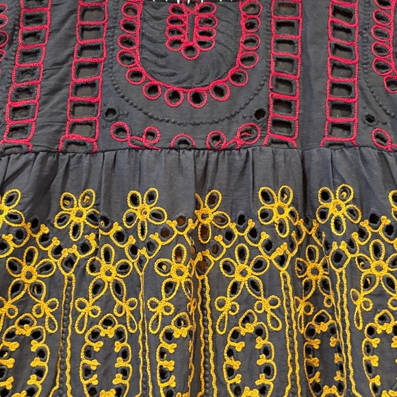 HEMANT & NANDITA Eyelet and Embroidered Dress - Picture 8 of 8